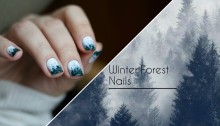 Winter Forest Nails
